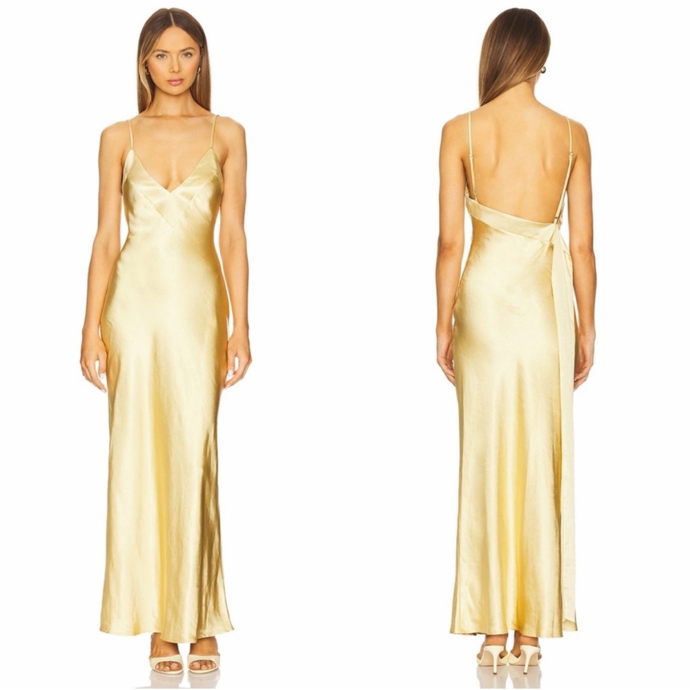 SNDYS Spain Maxi Dress in Gold